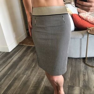 ZARA Striped Pencil Skirt sz M